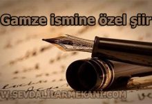 Photo of Gamze İsmine Özel Şiir